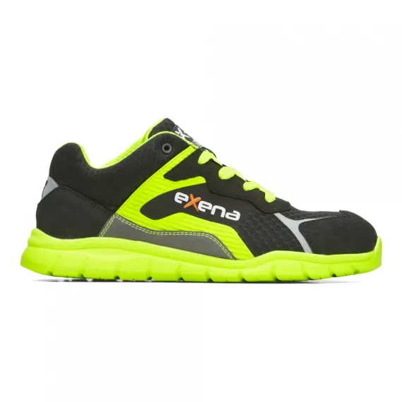 Exena Avenida XR55 S1P SRC munkavédelmi cipő - fekete/sárga - 40, Szín: fekete/sárga, Méret: 40