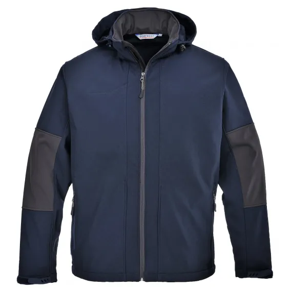TK53 - Softshell kapucnival (3L) - tengerészkék - S, Szín: tengerészkék, Méret: S
