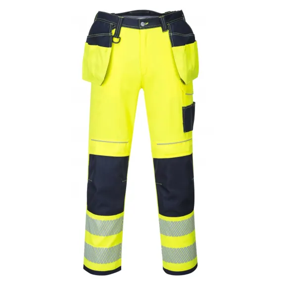 T501 - PW3 Hi-Vis Holster nadrág - sárga/tengerészkék - 42, Szín: sárga/tengerészkék, Méret: 42