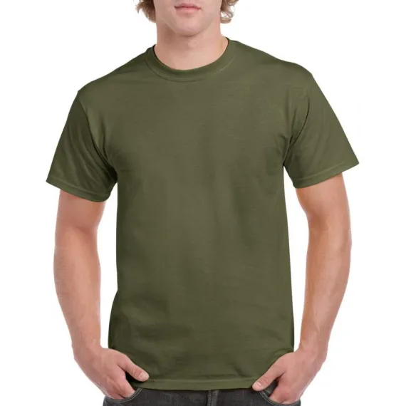 Gildan Heavy Cotton póló - oliva zöld - XXL, Szín: oliva zöld, Méret: XXL
