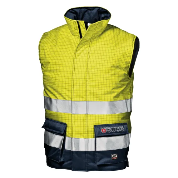 Microlines mellény - sárga/kék - 4XL, Szín: sárga/kék, Méret: 4XL