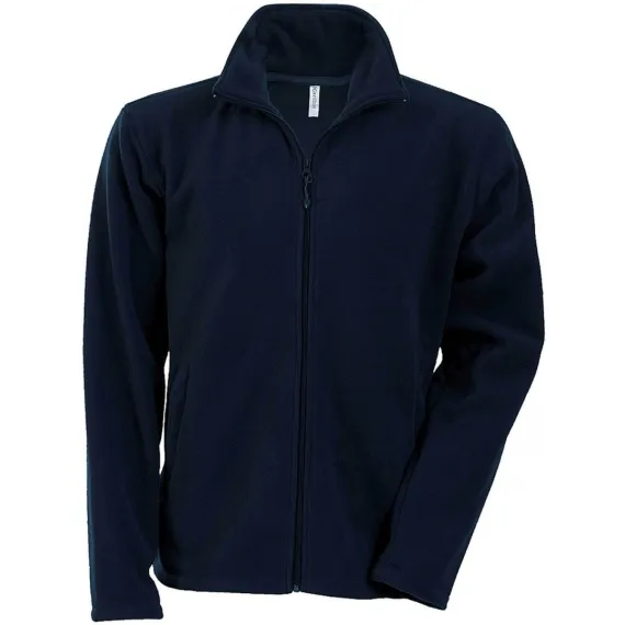KARIBAN Falco - Full zip microfleece dzseki - tengerészkék - M, Szín: tengerészkék, Méret: M
