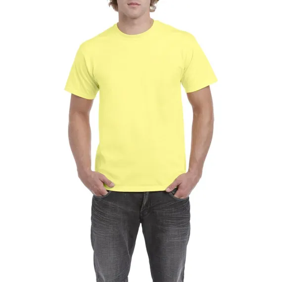 Gildan Heavy Cotton póló - Cornsilk - L, Szín: Cornsilk, Méret: L