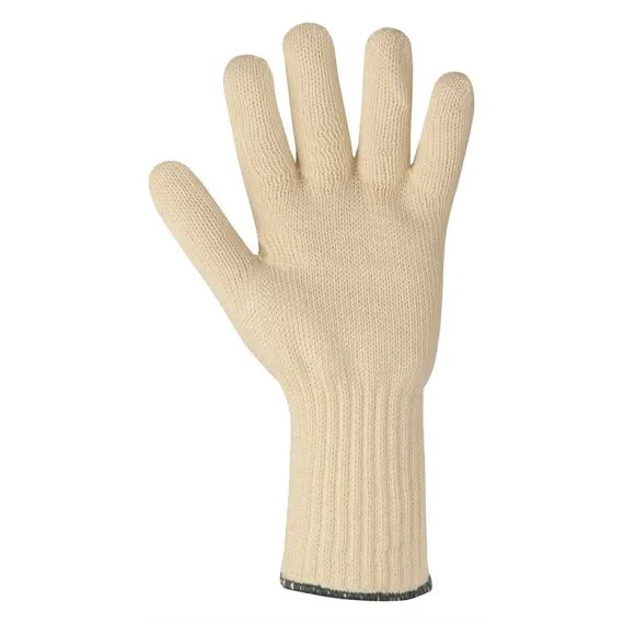ALAN - 250 C fokig hővédő kötött kevlar kesztyű - fehér - 9/L, Szín: fehér, Méret: 9/L