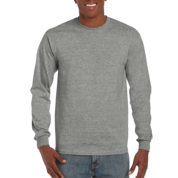 Gildan Hammer hosszú újjú póló - Graphite Heather  - XXL, Szín: Graphite Heather , Méret: XXL