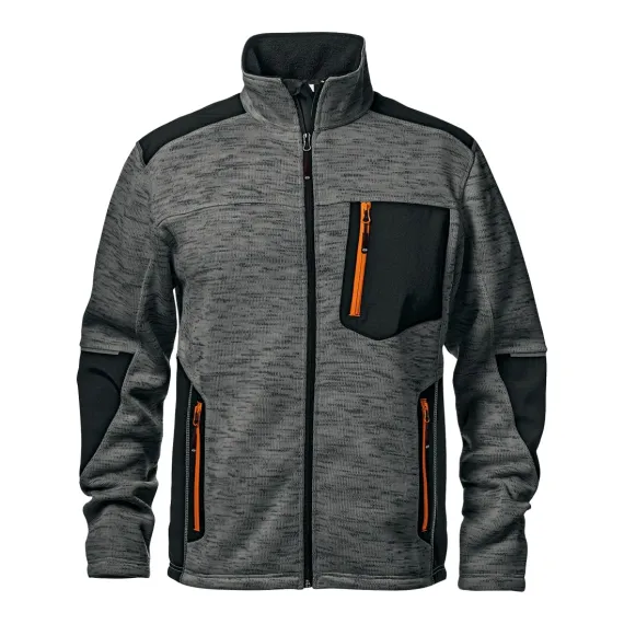 Fighter melegítőfelső - melange szürke - 3XL, Szín: melange szürke, Méret: 3XL