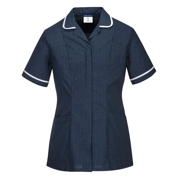 LW19 - Stretch Classic Care otthoni tunika - tengerészkék - L, Szín: tengerészkék, Méret: L
