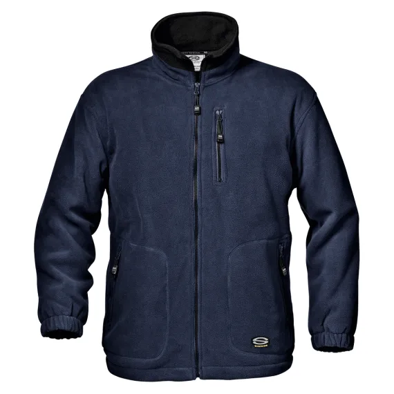 Cipzáros polár dzseki - kék - 3XL, Szín: kék, Méret: 3XL
