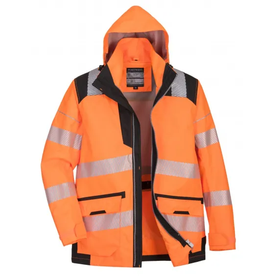 PW367 - PW3 Hi-Vis 5-in-1 kabát - sárga/fekete - S, Szín: sárga/fekete, Méret: S