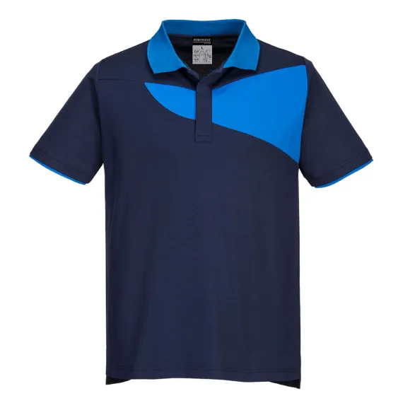 PW210 - Pw2 Pólóing S/S - tengerészkék/királykék - XXL, Szín: tengerészkék/királykék, Méret: XXL