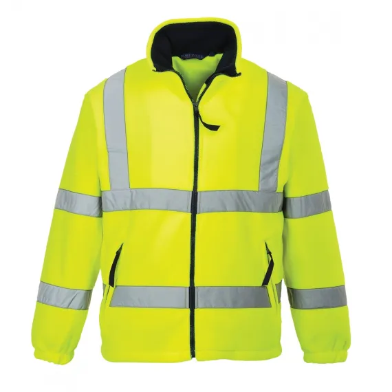 F300 - Jól láthatósági polár pulóver - sárga - 4XL, Szín: sárga, Méret: 4XL