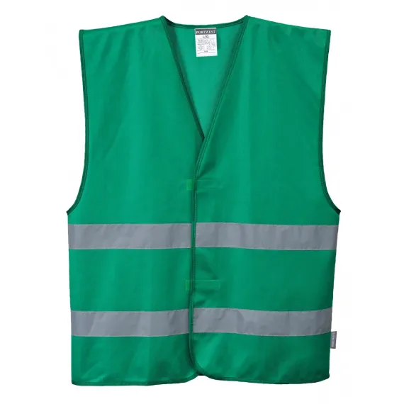F474 - Jól láthatósági mellény - oliva zöld - XXL/3XL, Szín: oliva zöld, Méret: XXL/3XL