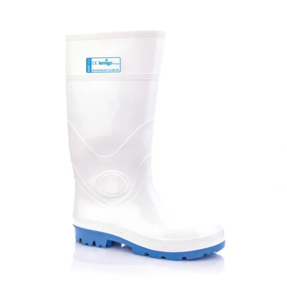 Lemigo Bart S4 SRC PVC hosszúszárú csizma - fehér - 42, Szín: fehér, Méret: 42