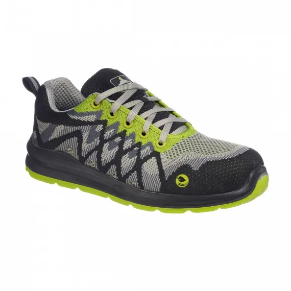 FC08 - Portwest Compositelite Eco Safety Trainer S1P - fekete/sárga - 38, Szín: fekete/sárga, Méret: 38