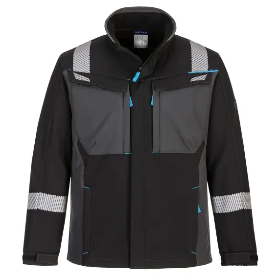 FR704 - WX3 lángálló softshell dzseki - fekete - XXL, Szín: fekete, Méret: XXL