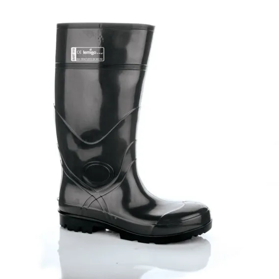 Lemigo Bart O4 SRC PVC hosszúszárú csizma - fekete - 48, Szín: fekete, Méret: 48