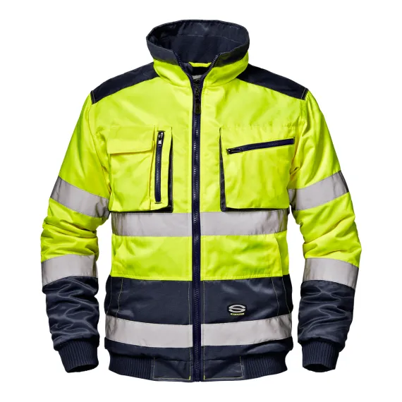 Morgan hi-vis pilóta kabát - sárga/kék - XXL, Szín: sárga/kék, Méret: XXL