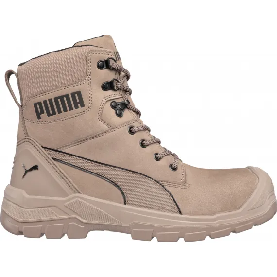 Puma Conquest Stone High S3 CI HI HRO SRC védőbakancs - homok - 46, Szín: homok, Méret: 46