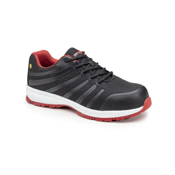 GALAXITE S1P SRC ESD FEKETE/PIROS SPORT VÉDŐCIPŐ 42, Méret: 42