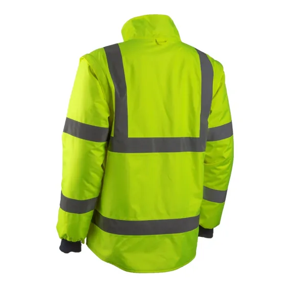 KAZAN KOMBINÁLHATÓ 2/1 HI-VIZ SÁRGA DZSEKI 4XL, Méret: 4XL