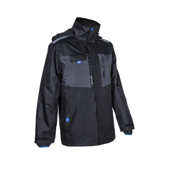 WANI FEKETE/SZÜRKE/KÉK 3/1 RIPSTOP TÉLIKABÁT L, Méret: L