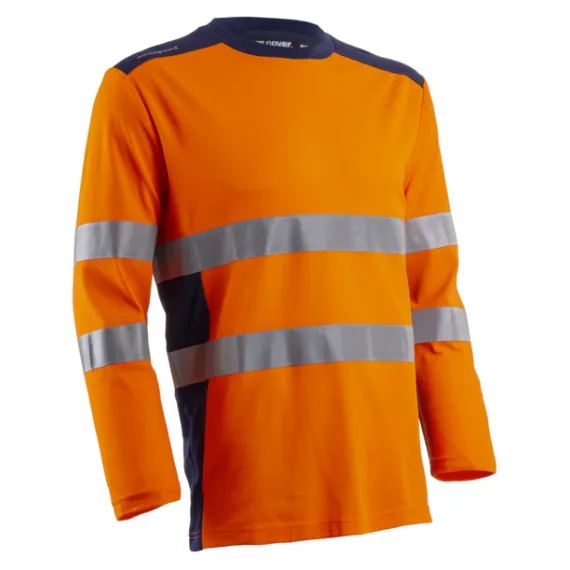 RIKKA HOSSZÚUJJÚ PÓLÓ HI-VIZ NARANCS ÉS KÉK SZÍNBEN S, Méret: S