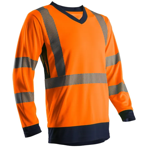 SUNO HI-VIZ NARANCS HOSSZÚ UJJÚ PÓLÓ S, Méret: S