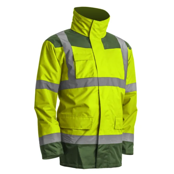 KANATA 4/1 HI-VIZ SÁRGA/ZÖLD PE KABÁT 2XL, Méret: 2XL