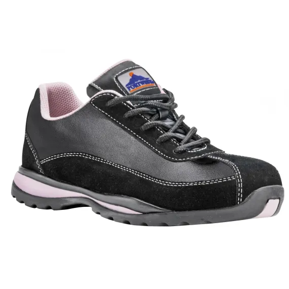 FW39 - Steelite női félcipő S1P - fekete/pink - 42, Szín: fekete/pink, Méret: 42