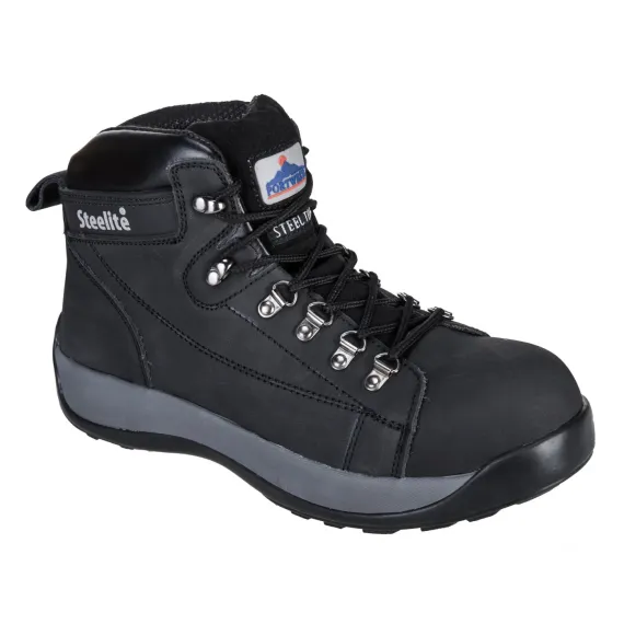 FW31 - Steelite Mid Cut nubuk védőbakancs SB - fekete - 43, Szín: fekete, Méret: 43