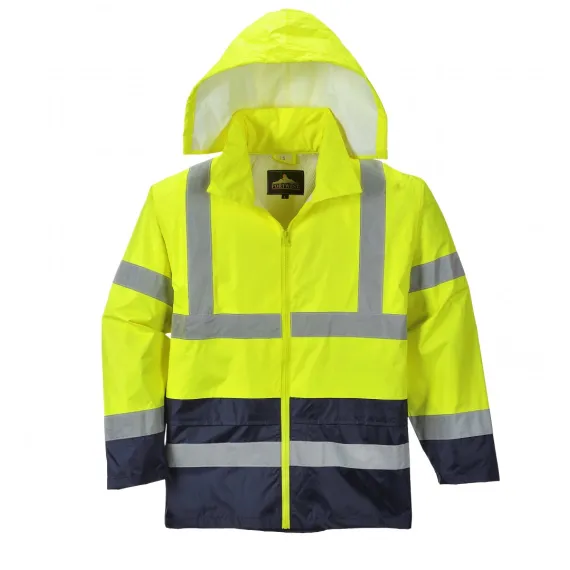 H443 - Hi-Vis Classic Contrast esődzseki - sárga - S, Szín: sárga, Méret: S