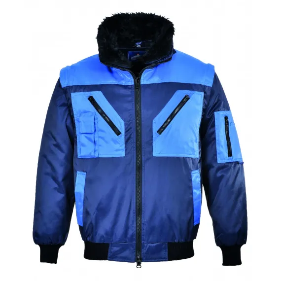PJ20 - Kéttónusú Pilóta Dzseki - tengerészkék - 3XL, Szín: tengerészkék, Méret: 3XL