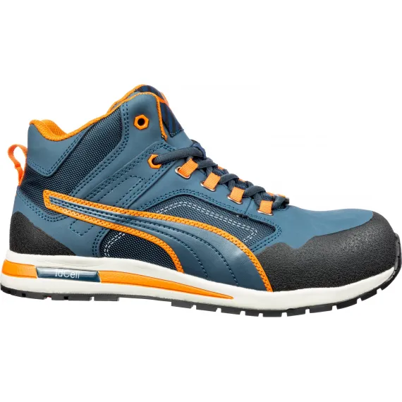 Puma Crosstwist Mid S3 HRO SRC Védőbakancs - kék - 43, Szín: kék, Méret: 43