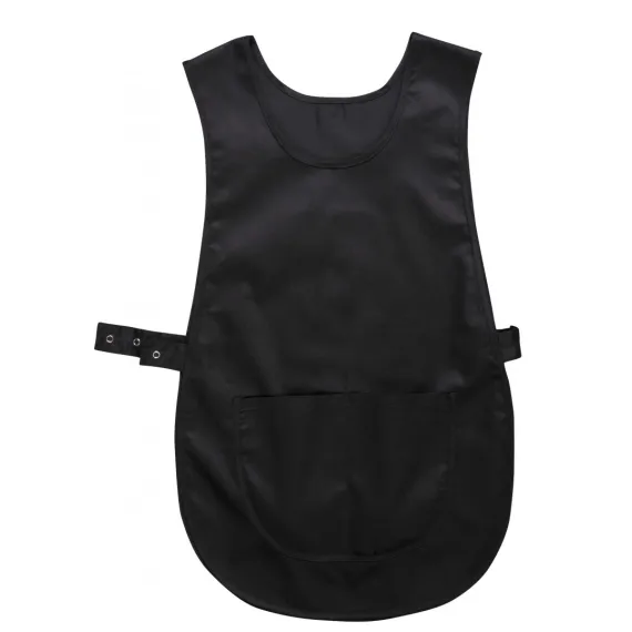 S843 - Zsebes kötény - fekete - XXL, Szín: fekete, Méret: XXL