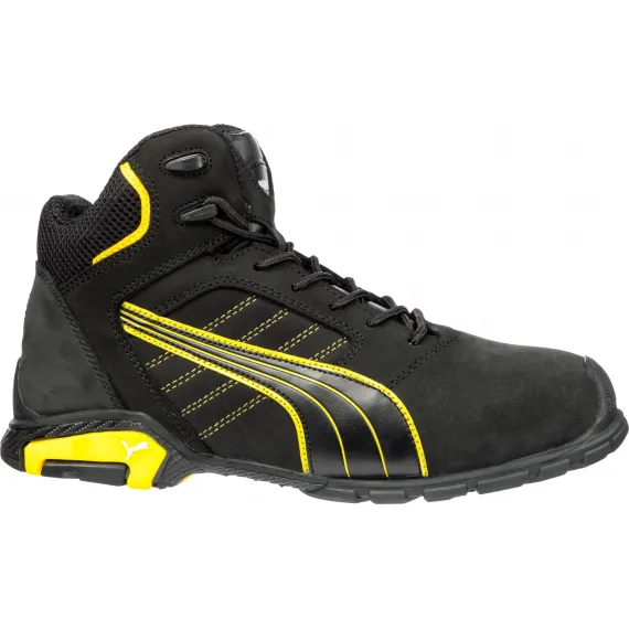Puma Amsterdam Mid S3 SRC Védőbakancs - fekete - 43, Szín: fekete, Méret: 43