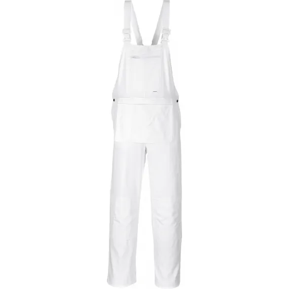 S810 - Festő mellesnadrág - fehér - XL, Szín: fehér, Méret: XL