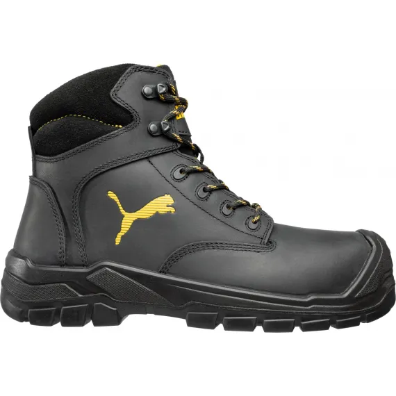 Puma Borneo Black Mid S3 HRO SRC Védőbakancs - fekete - 41, Szín: fekete, Méret: 41