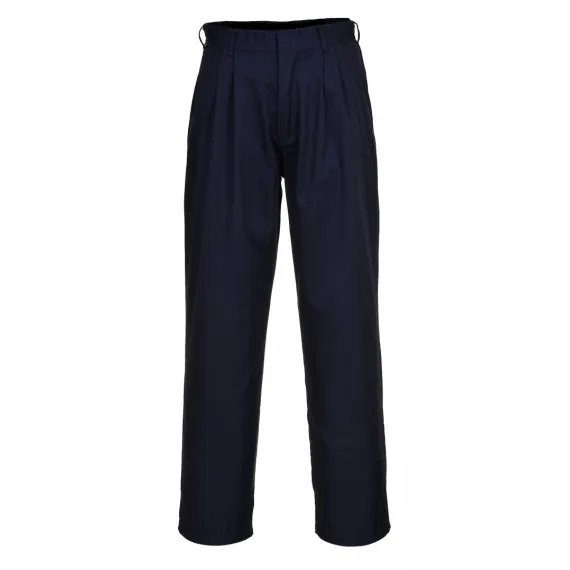 S886 - Pleated nadrág - tengerészkék - 116, Szín: tengerészkék, Méret: 116