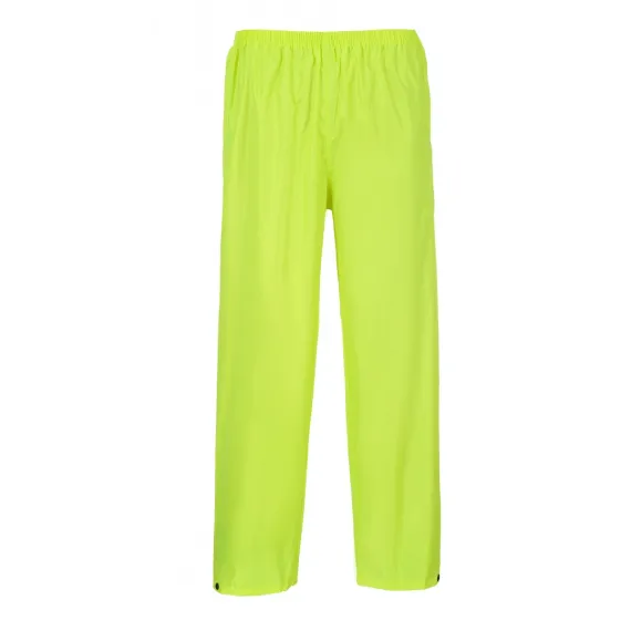 S441 - Klasszik esőnadrág - sárga - XL, Szín: sárga, Méret: XL