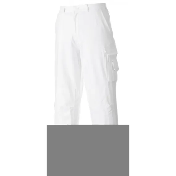 S817 - Festő nadrág - fehér - 3XL, Szín: fehér, Méret: 3XL