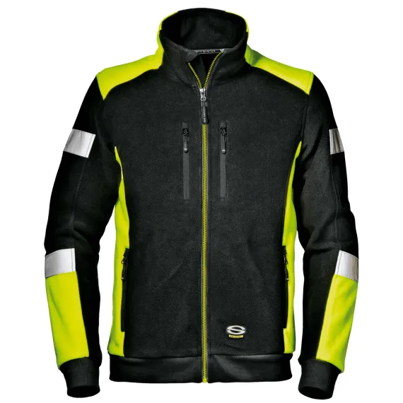 Comfort melegítőfelső - fekete/sárga - 4XL, Szín: fekete/sárga, Méret: 4XL