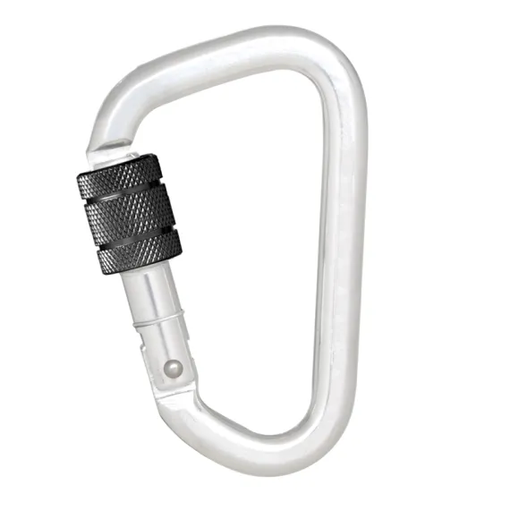 Kratos csavarmenetes karabiner 18,5mm nyílással - fém, Szín: fém
