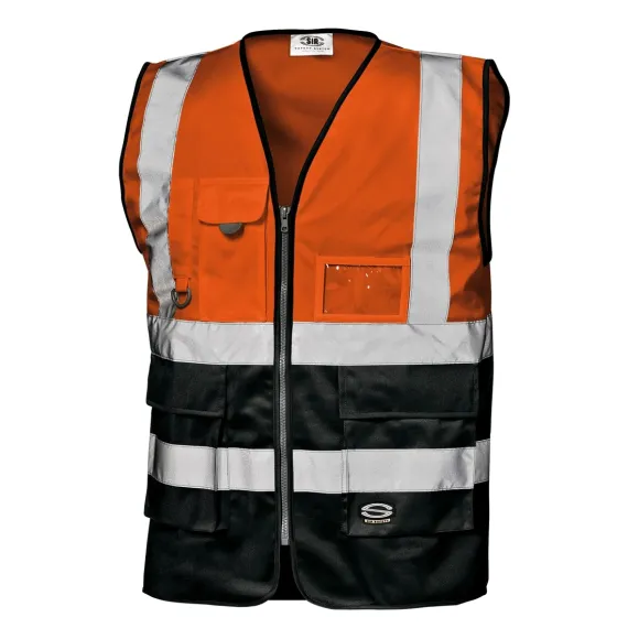 Grifone jól láthatósági mellény - Narancs/fekete - XL/XXL, Szín: narancs/fekete, Méret: XL/XXL