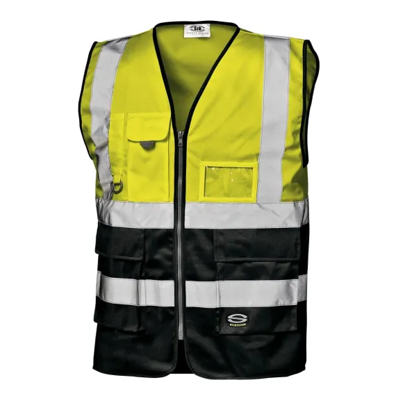Grifone jól láthatósági mellény - sárga/fekete - XL/XXL, Szín: sárga/fekete, Méret: XL/XXL