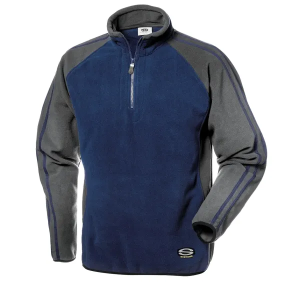 Sirflex microfleece melegítőfelső - kék/szürke - XXL, Szín: kék/szürke, Méret: XXL