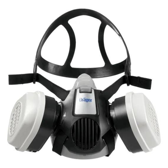 DRÄGER X-PLORE 3300 M-es félálarc - fekete/fehér - uni, Szín: fekete/fehér, Méret: uni